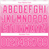 Custom Stitched White Pink 3D Pattern Design Sports Pullover Sweatshirt Hoodie