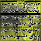 Custom Gold Black-White 3D Pattern Design Authentic Baseball Jersey
