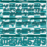 Custom Midnight Green Teal-Black 3D Pattern Sharks Authentic Basketball Shorts