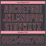 Custom Steel Gray Medium Pink 3D Washington City Edition Fade Fasion Authentic Baseball Jersey