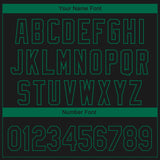 Custom Black Kelly Green 3D Dallas City Edition Fade Fasion Authentic Baseball Jersey