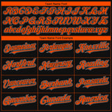 Custom Black Orange-Gray 3D San Francisco City Edition Fade Fasion Authentic Baseball Jersey