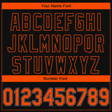 Custom Black Orange-Gray 3D San Francisco City Edition Fade Fasion Authentic Baseball Jersey