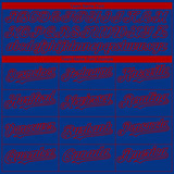 Custom Royal Red 3D Philadelphia City Edition Fade Fasion Authentic Baseball Jersey