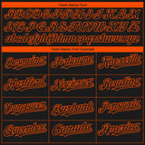 Custom Black Orange 3D Philadelphia City Edition Fade Fasion Authentic Baseball Jersey