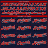 Custom Navy Red-Gray 3D Boston City Edition Fade Fasion Authentic Baseball Jersey