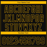 Custom Black Gold 3D Boston City Edition Fade Fasion Authentic Baseball Jersey