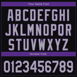 Custom Black Gray-Purple 3D Sacramento City Edition Fade Fasion Authentic Baseball Jersey