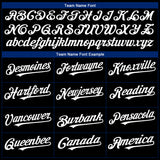 Custom Black White Royal-Red 3D Los Angeles City Edition Fade Fasion Authentic Baseball Jersey
