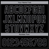 Custom Black Gray 3D Chicago City Edition Fade Fasion Authentic Baseball Jersey