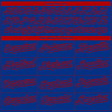 Custom Royal Red 3D Atlanta City Edition Fade Fasion Authentic Baseball Jersey