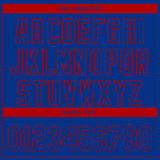 Custom Royal Red 3D Atlanta City Edition Fade Fasion Authentic Baseball Jersey