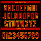 Custom Black Red-Gold 3D Atlanta City Edition Fade Fasion Authentic Baseball Jersey