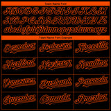 Custom Black Orange 3D Baltimore City Edition Fade Fasion Authentic Baseball Jersey