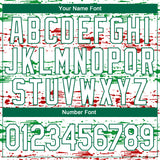 Custom White Kelly Green-Red 3D Mexico Performance T-Shirt