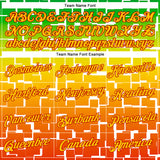 Custom Green Yellow-Red 3D Pattern Design Black History Month Performance T-Shirt