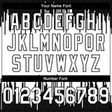 Custom White Black Abstract Vertical Lines Authentic City Edition Basketball Jersey
