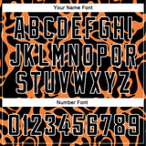 Custom Black Bay Orange-White 3D Pattern Design Tiger Prints Authentic Basketball Jersey