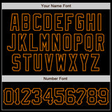 Custom Black Bay Orange 3D Pattern Design Abstract Splatter Grunge Art Authentic Baseball Jersey