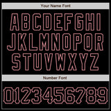 Custom Black Medium Pink 3D Pattern Design Abstract Splatter Grunge Art Authentic Baseball Jersey