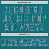Custom Teal Gray 3D Pattern Design Abstract Splatter Grunge Art Authentic Baseball Jersey
