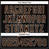 Custom Black Brown Cream 3D Pattern Design International Coffee Day Authentic Baseball Jersey