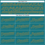 Custom Teal Teal-Old Gold Authentic Baseball Jersey