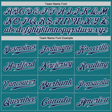 Custom Teal Navy-White Authentic Baseball Jersey