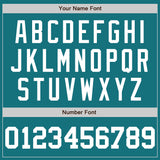 Custom Teal White Authentic Baseball Jersey