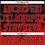 Custom Red Black-White Round Neck Sublimation Basketball Suit Jersey