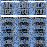 Custom Black Light Blue-White Animal Fur Print Round Neck Sublimation Basketball Suit Jersey