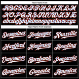 Custom Black White-Orange Authentic Baseball Jersey