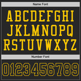 Custom Black Black-Gold Mesh Authentic Throwback Football Jersey