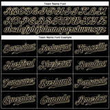 Custom Black Black-Cream Authentic Sleeveless Baseball Jersey