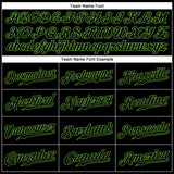 Custom Black Black-Neon Green Authentic Sleeveless Baseball Jersey