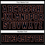 Custom Black Black-Orange Authentic Sleeveless Baseball Jersey
