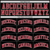 Custom Black Red-Kelly Green Authentic Throwback Basketball Jersey