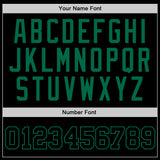 Custom Black Black-Kelly Green Authentic Throwback Basketball Jersey