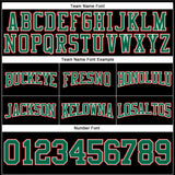 Custom Stitched Black Kelly Green-Red Football Pullover Sweatshirt Hoodie