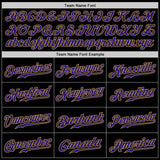 Custom Black Dark Purple-Old Gold Authentic Baseball Jersey