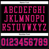 Custom Black Hot Pink-Purple Mesh Authentic Football Jersey