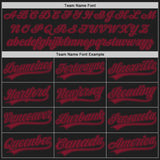 Custom Black Crimson Authentic Baseball Jersey