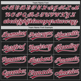 Custom Black Crimson-White Authentic Baseball Jersey