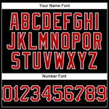 Custom Black Red-White Authentic Baseball Jersey