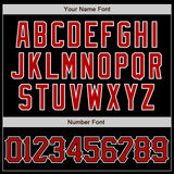 Custom Black Red-White Authentic Baseball Jersey