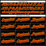 Custom Black Red-Gold Authentic Baseball Jersey