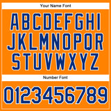 Custom Bay Orange Royal-White Authentic Baseball Jersey