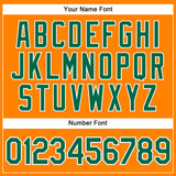 Custom Bay Orange Kelly Green-White Authentic Baseball Jersey