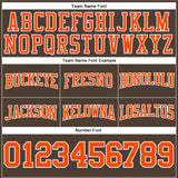 Custom Stitched Brown Orange-White Football Pullover Sweatshirt Hoodie