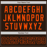 Custom Brown Brown-Orange Authentic Baseball Jersey